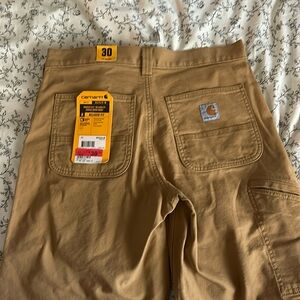 NWT Carharrt Quality Carpenter Shorts Tan Size 30